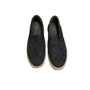 Coach - Logoed Canvas slide in loafers - 8